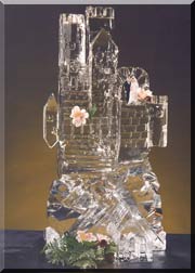 Castle with Bride and Groom