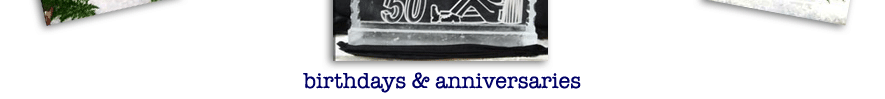 birthdays and anniveraries