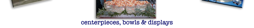 centerpieces bowls and displays