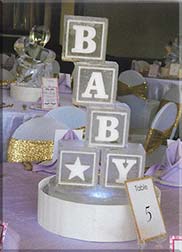 Baby Block Centerpiece