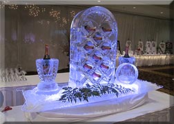 Champagne Rack with Ice Buckets